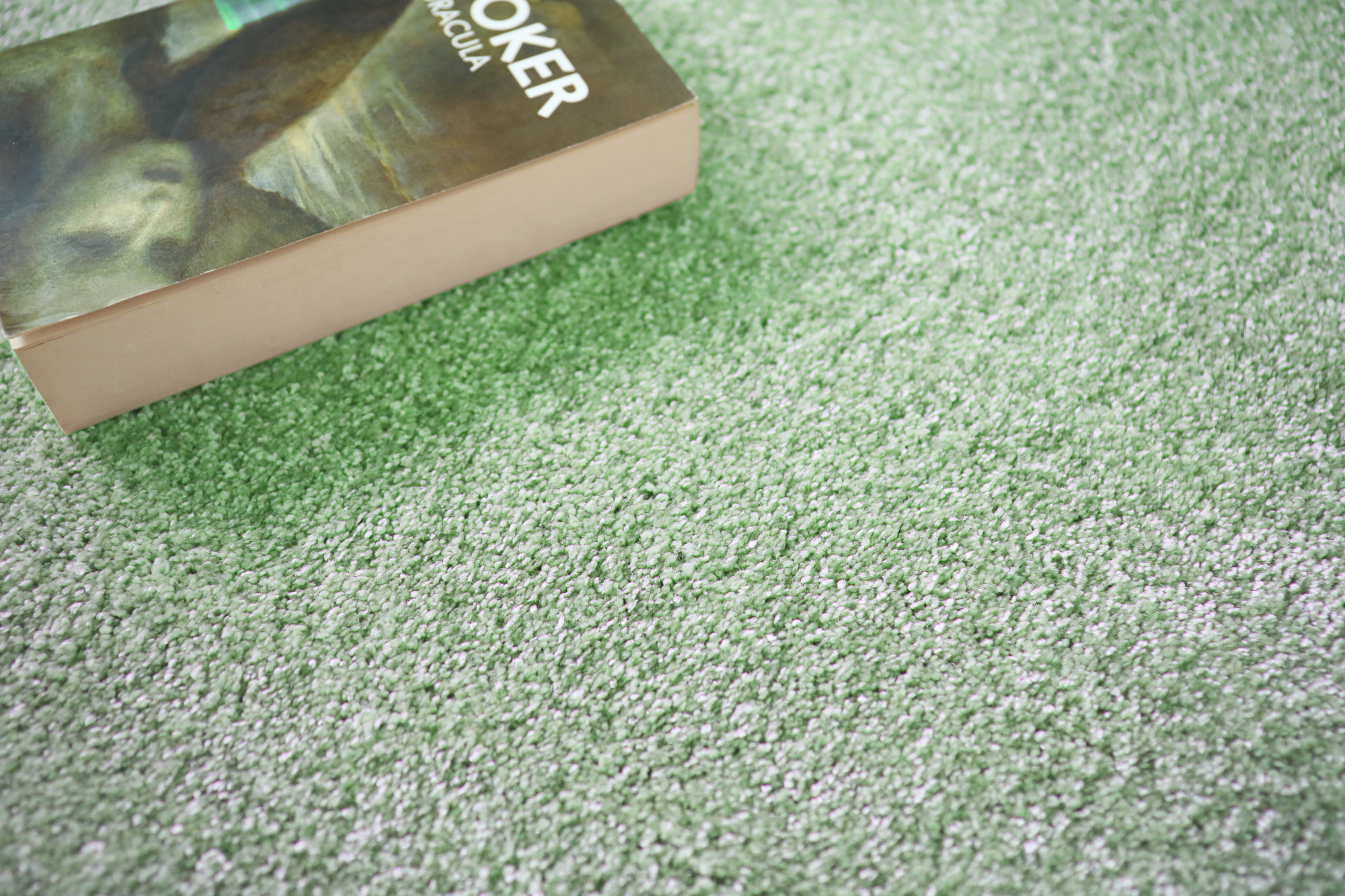 Moquette moelleuse - Émotion - Vert Céladon - gros plan