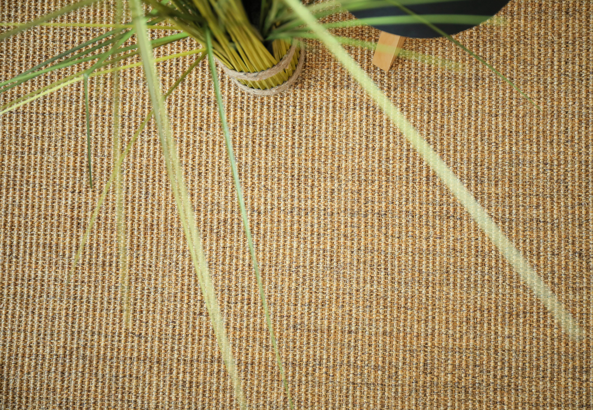 Sol Sisal Minimal Malt, texture végétale authentique aux nuances naturelles et dorées