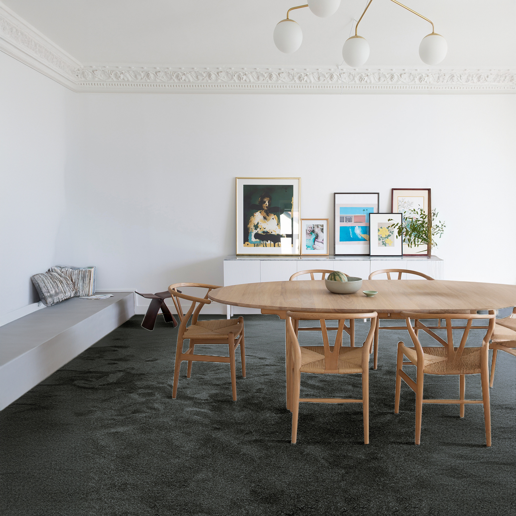 Moquette Smooth - Gris ardoise - Salon