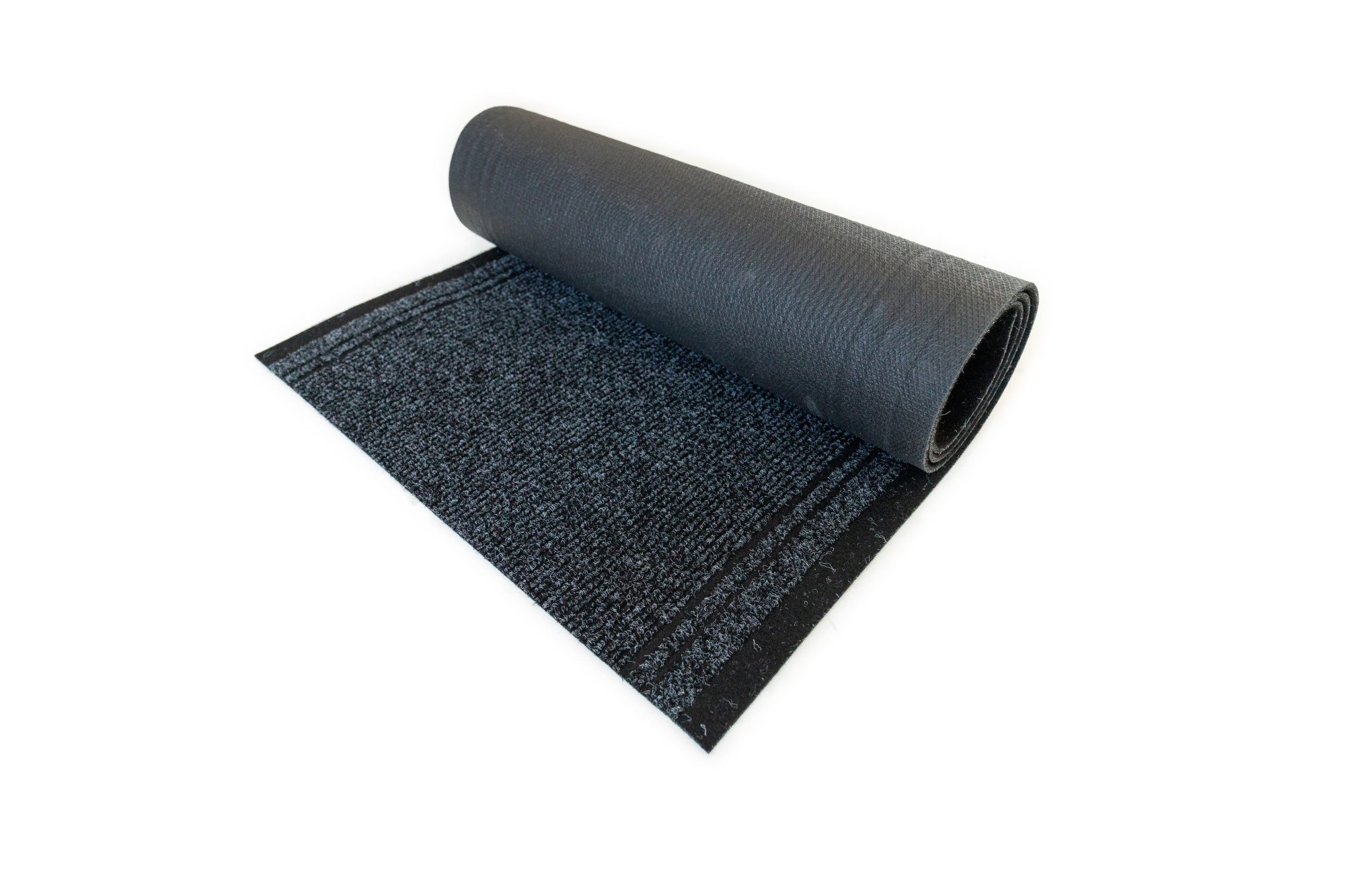 Tapis de passage Antidérapant au mètre - Noir présenté en rouleau pour une découpe à la longueur souhaitée