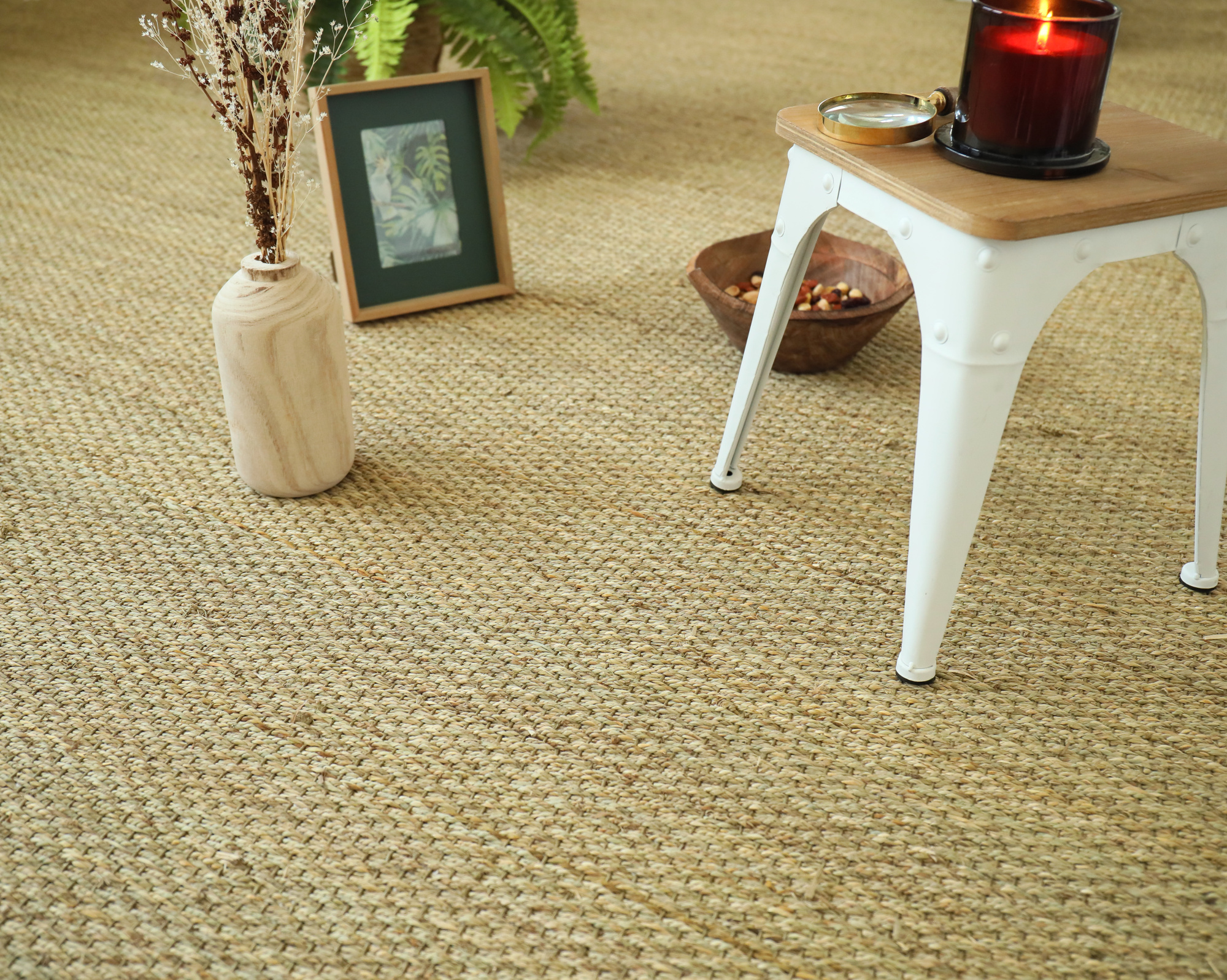 Jonc de mer Fin Panama - Naturel brut pour une décoration intérieure chaleureuse inspirée de la nature