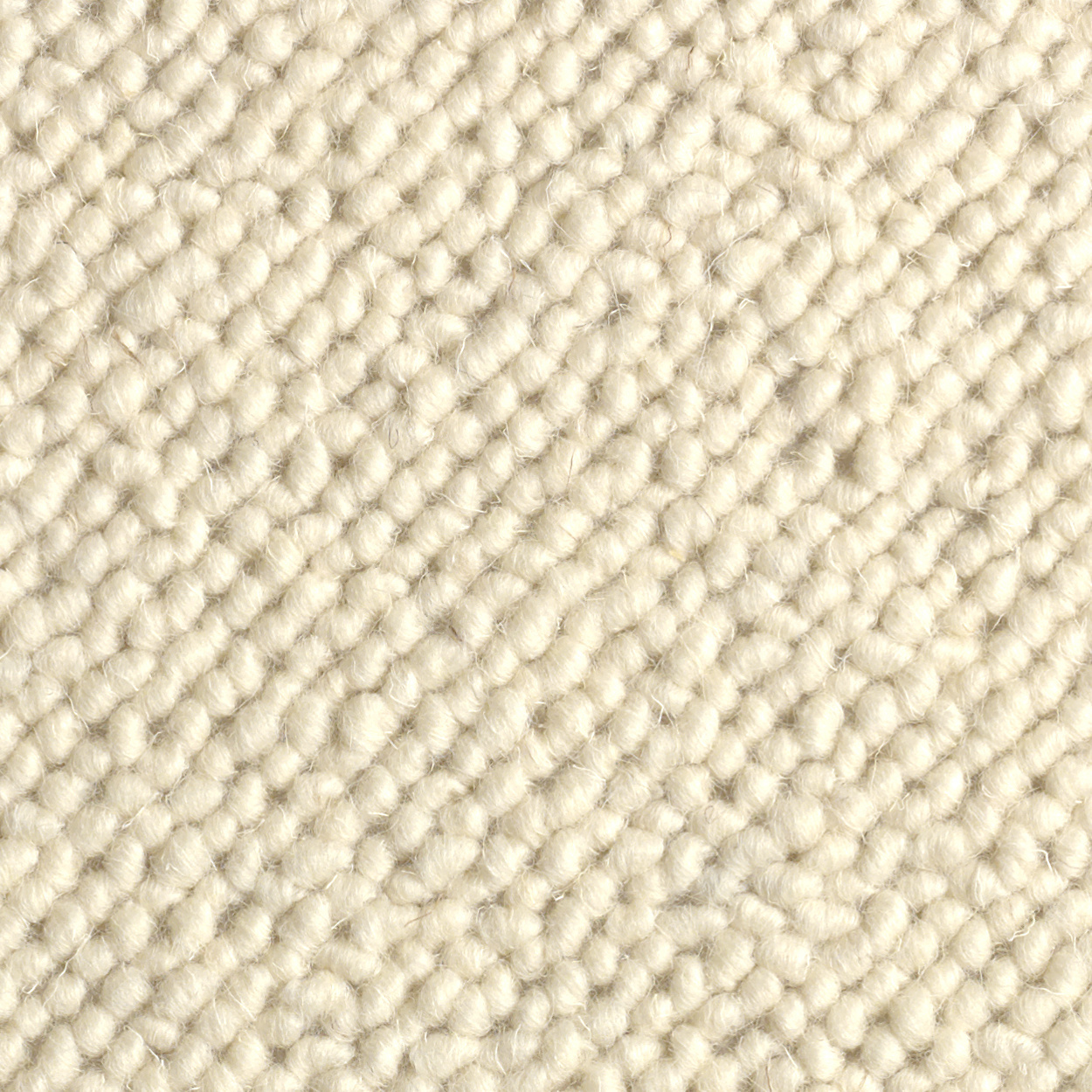 Texture de la moquette Wooly - Milkshake vanille révélant ses boucles délicates et son aspect moelleux