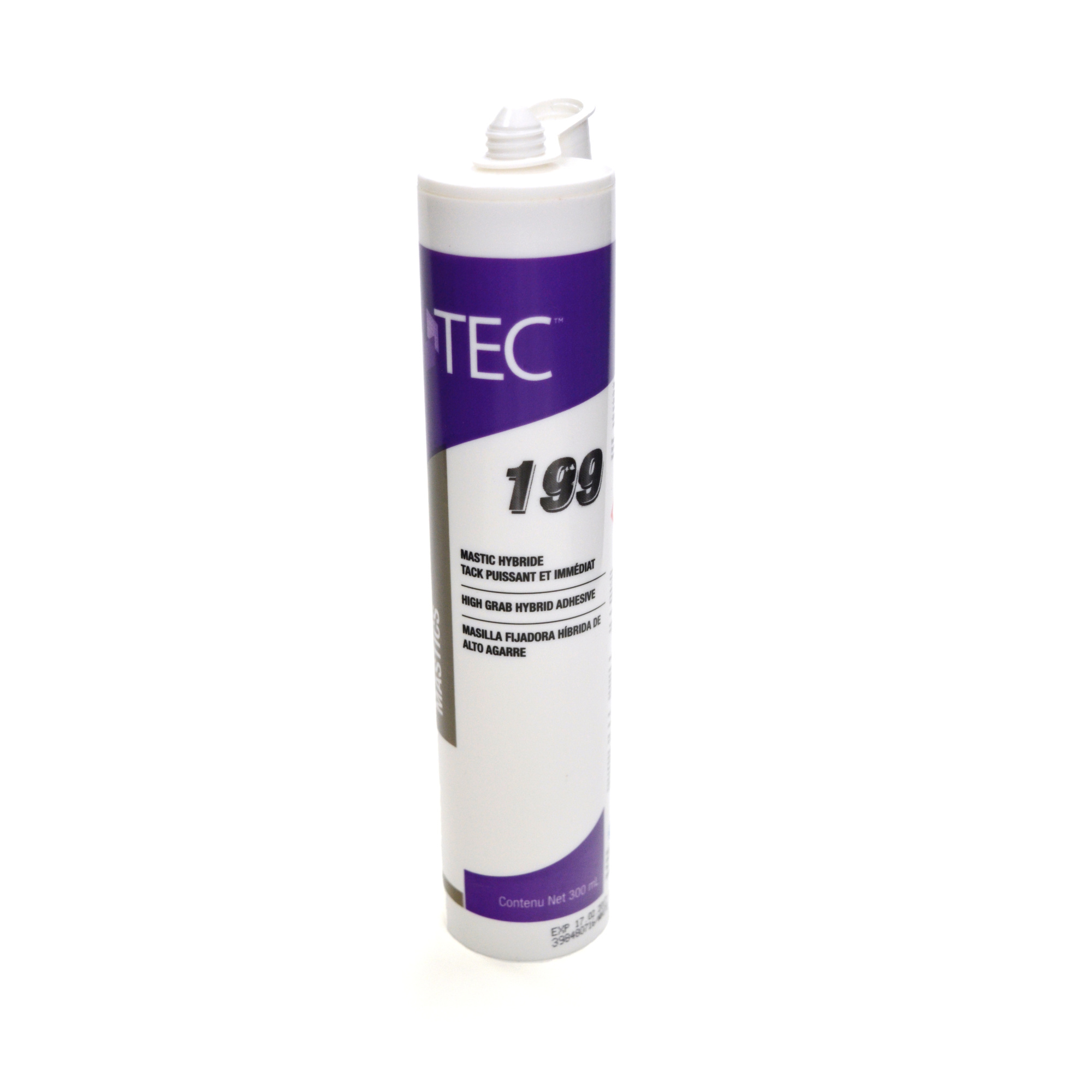 Cartouche de Colle Mastic TEC 199 haute résistance pour collage de plinthes et parquets stratifiés