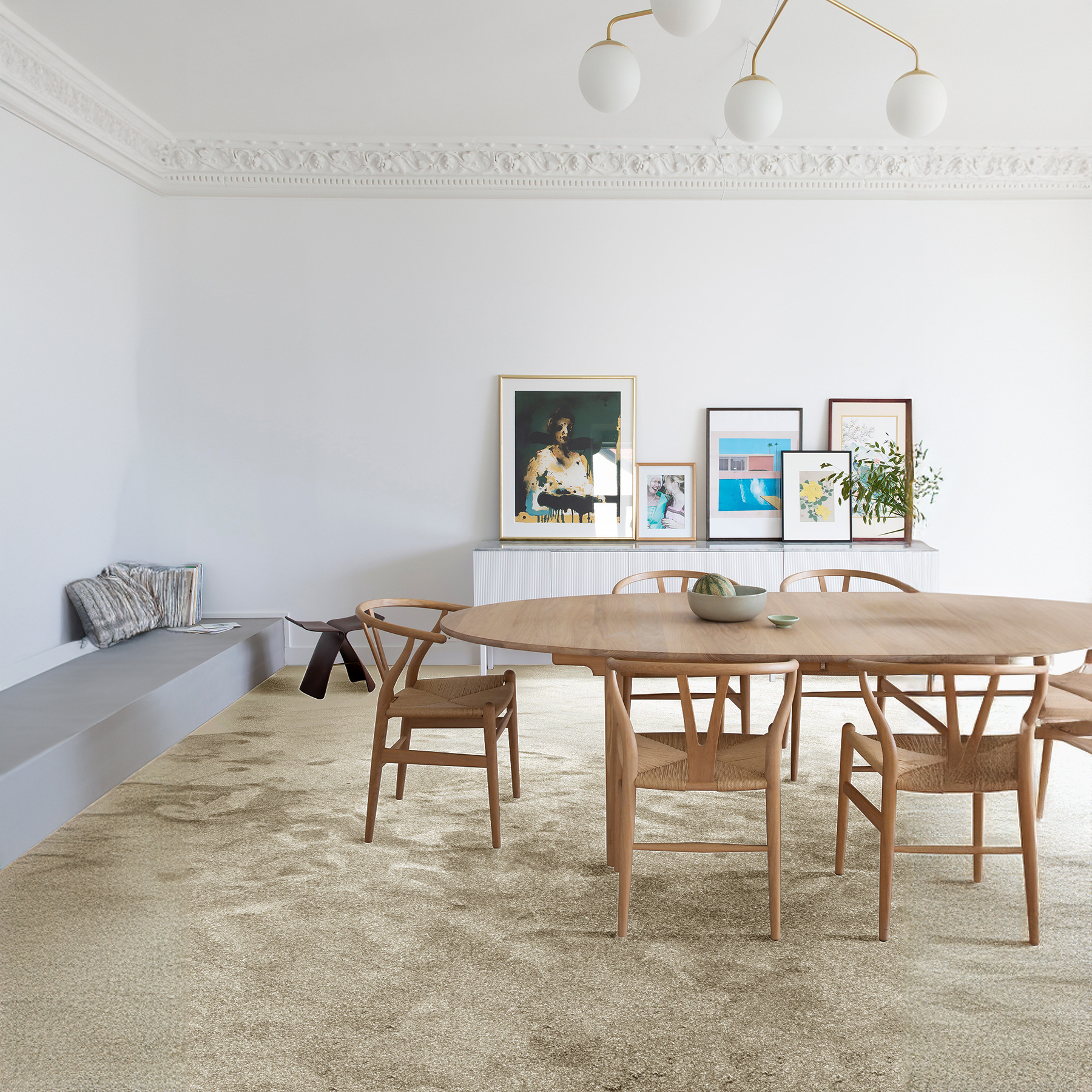 Moquette Smooth - Lin naturel - Salon