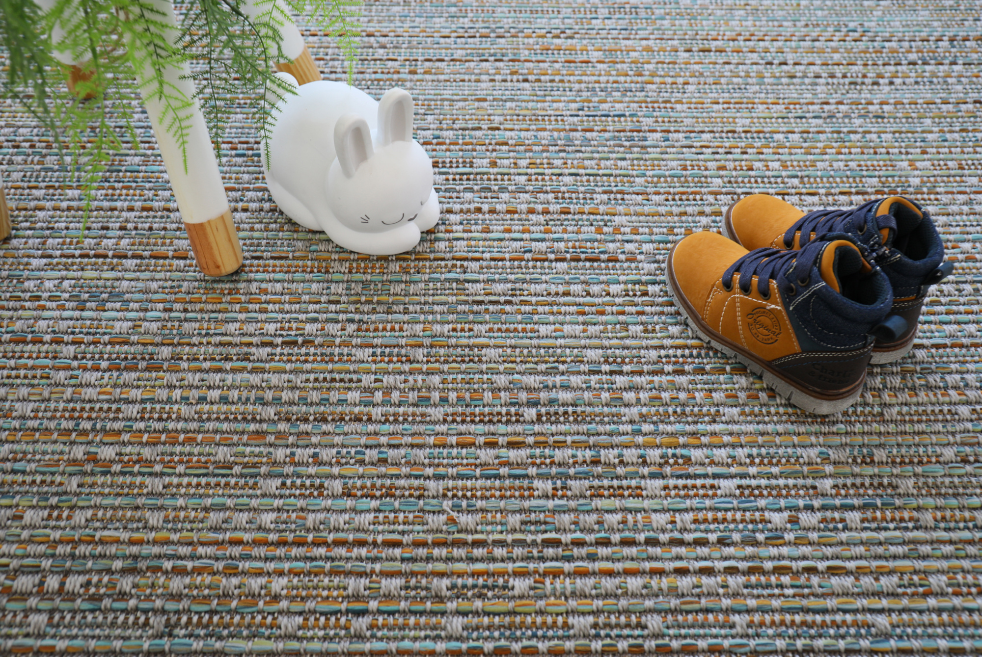 Moquette Tissé plat Designer océan - vue de face