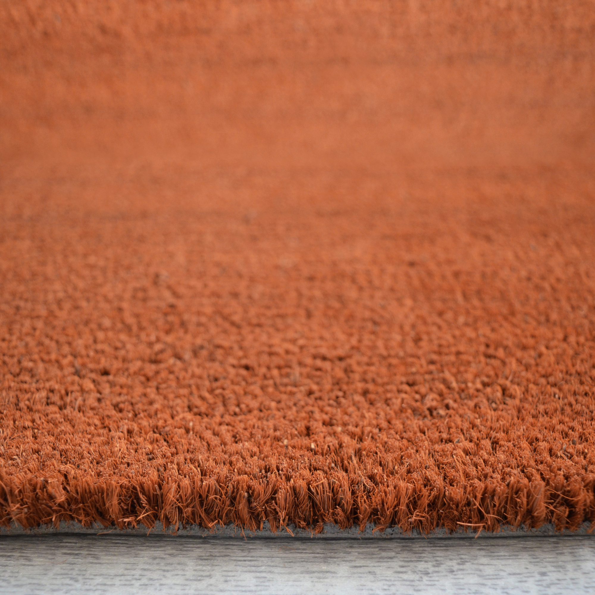 Paillasson brosse Fibre de coco 17 mm Rouille, profil épais conçu pour retenir les saletés