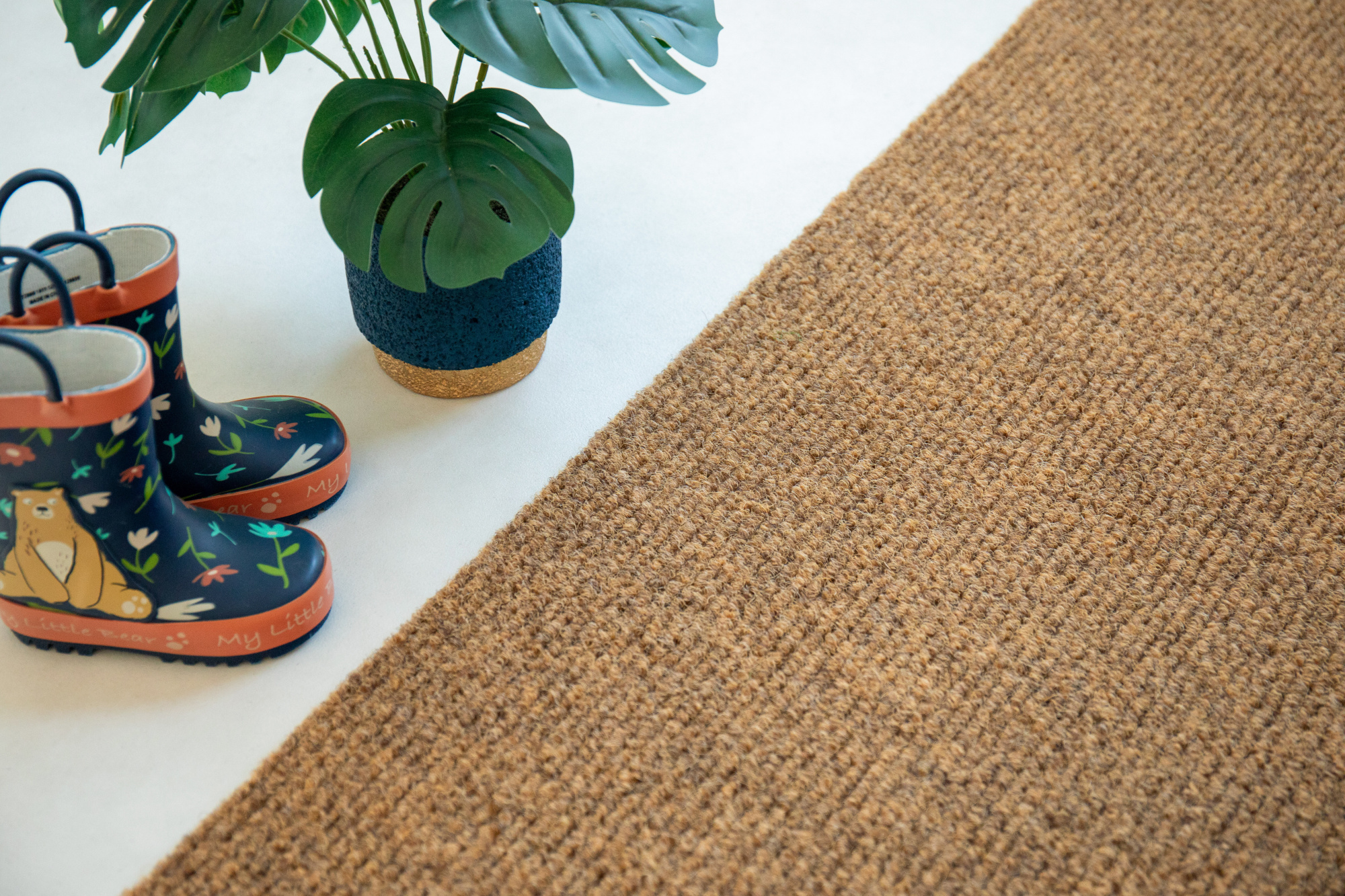 Tapis de passage aspect coco pour accueil et entrée en matière synthétique