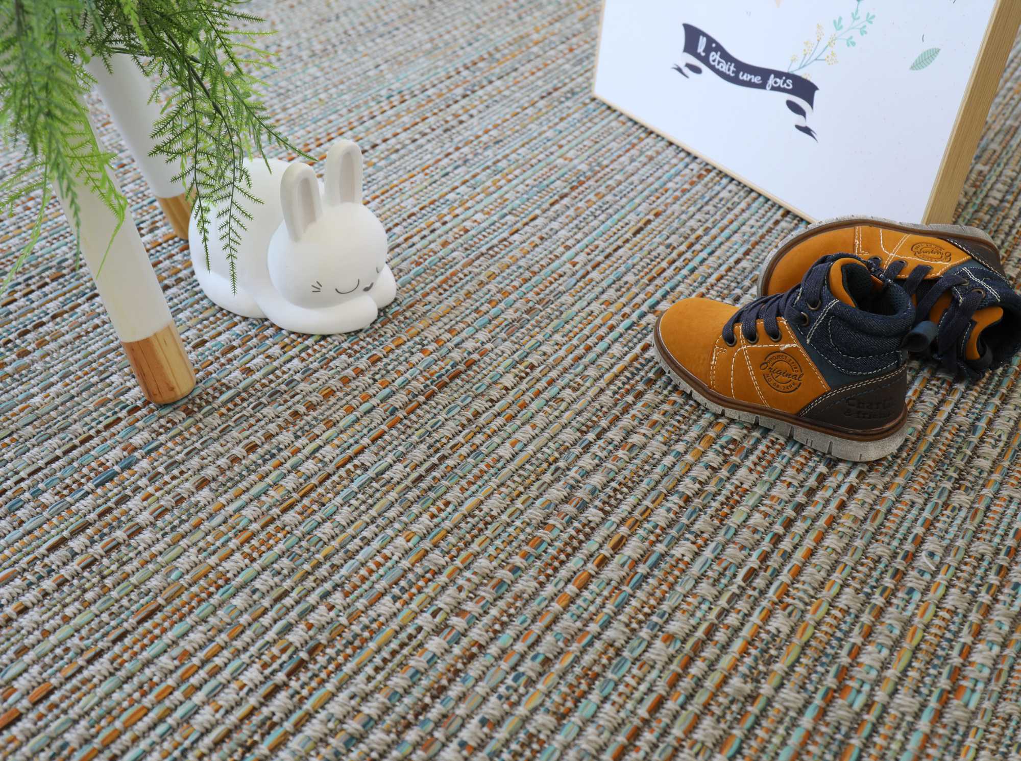 Moquette Tissé plat Designer océan