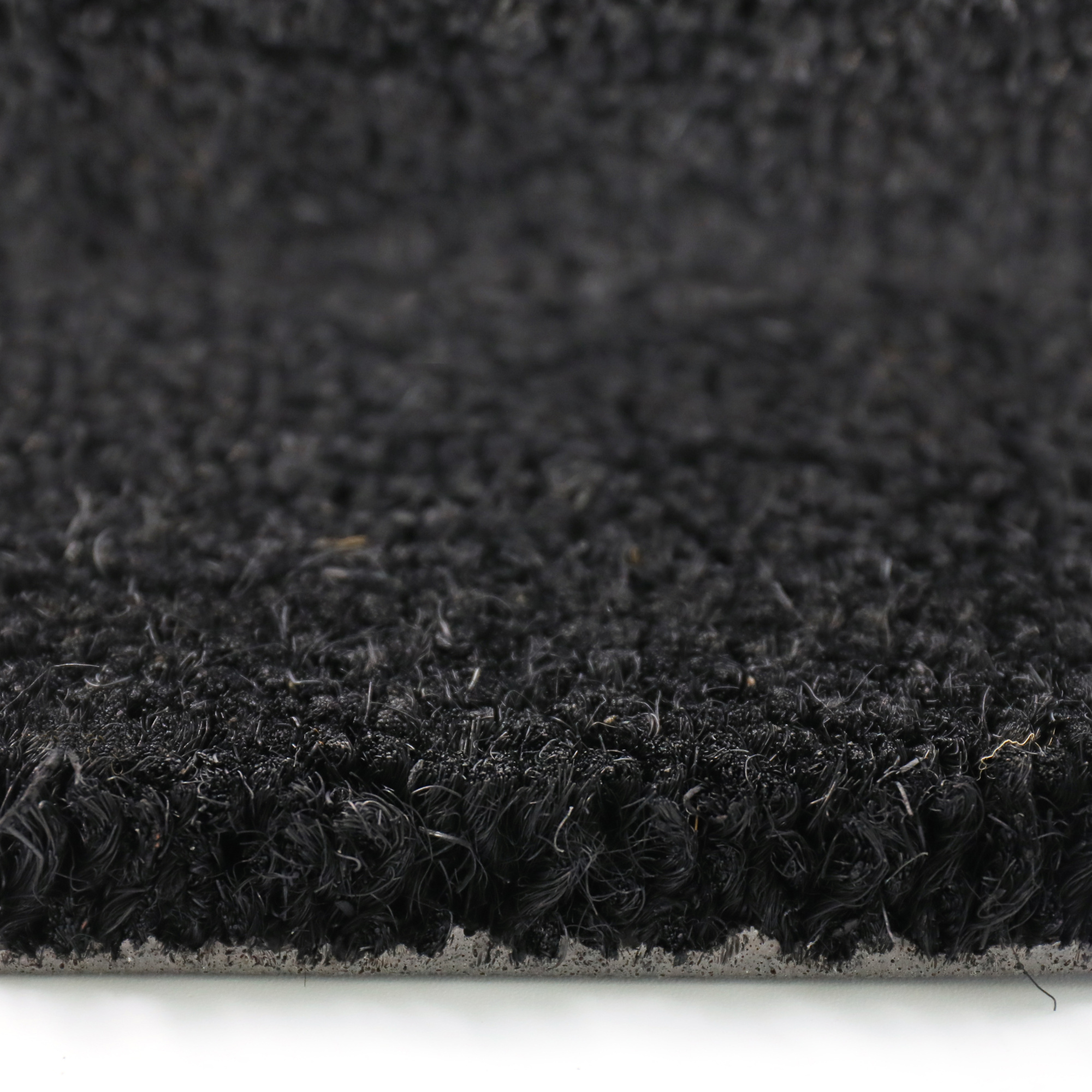 Paillasson brosse Fibre de Coco 23 mm Noir, épaisseur renforcée pour retenir poussières et impuretés