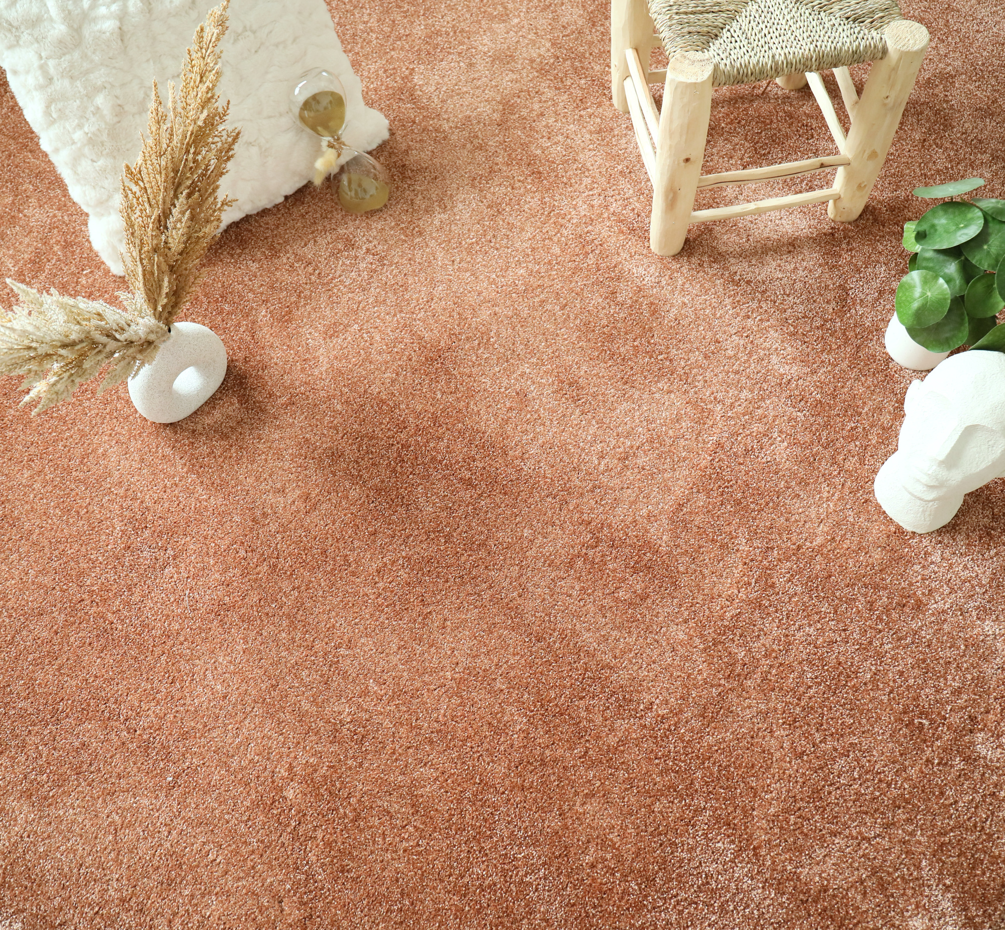 Moquette moelleuse Émotion couleur Terracotta