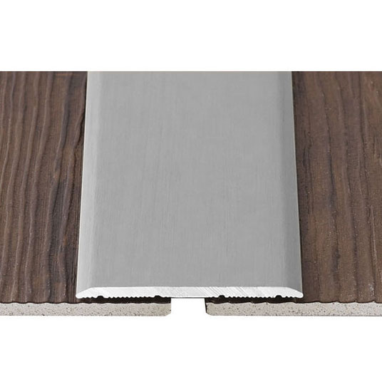 Barre de seuil de porte Romus adhésif 100 cm Alu incolore Extra plat pour jonction discrète entre deux sols