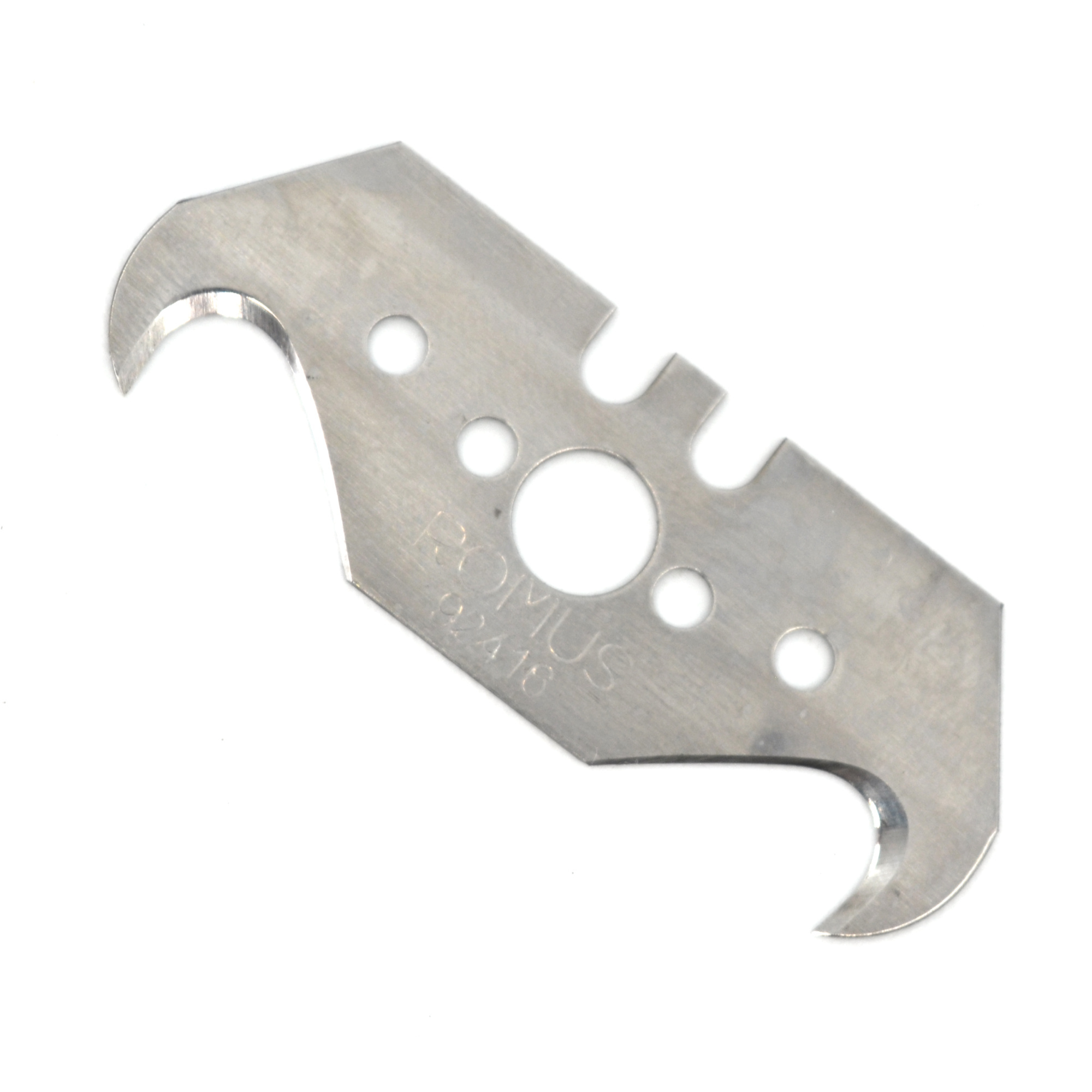 Lame croche pour araseur ou couteau aluminium Romus, boîte de 10 lames de rechange