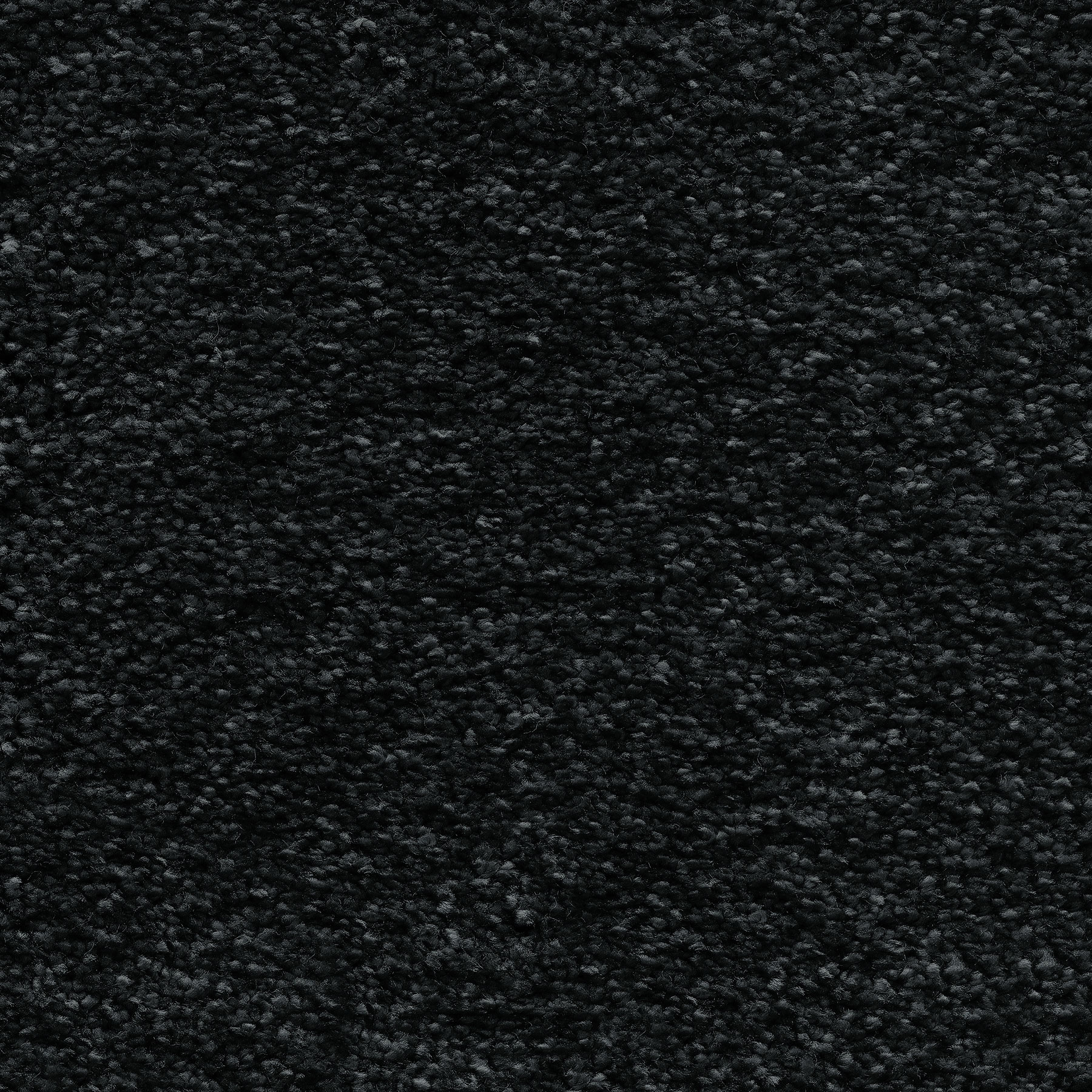 Vue rapprochée de la moquette Chroma Sense Noir carbone en polyamide au rendu velouté