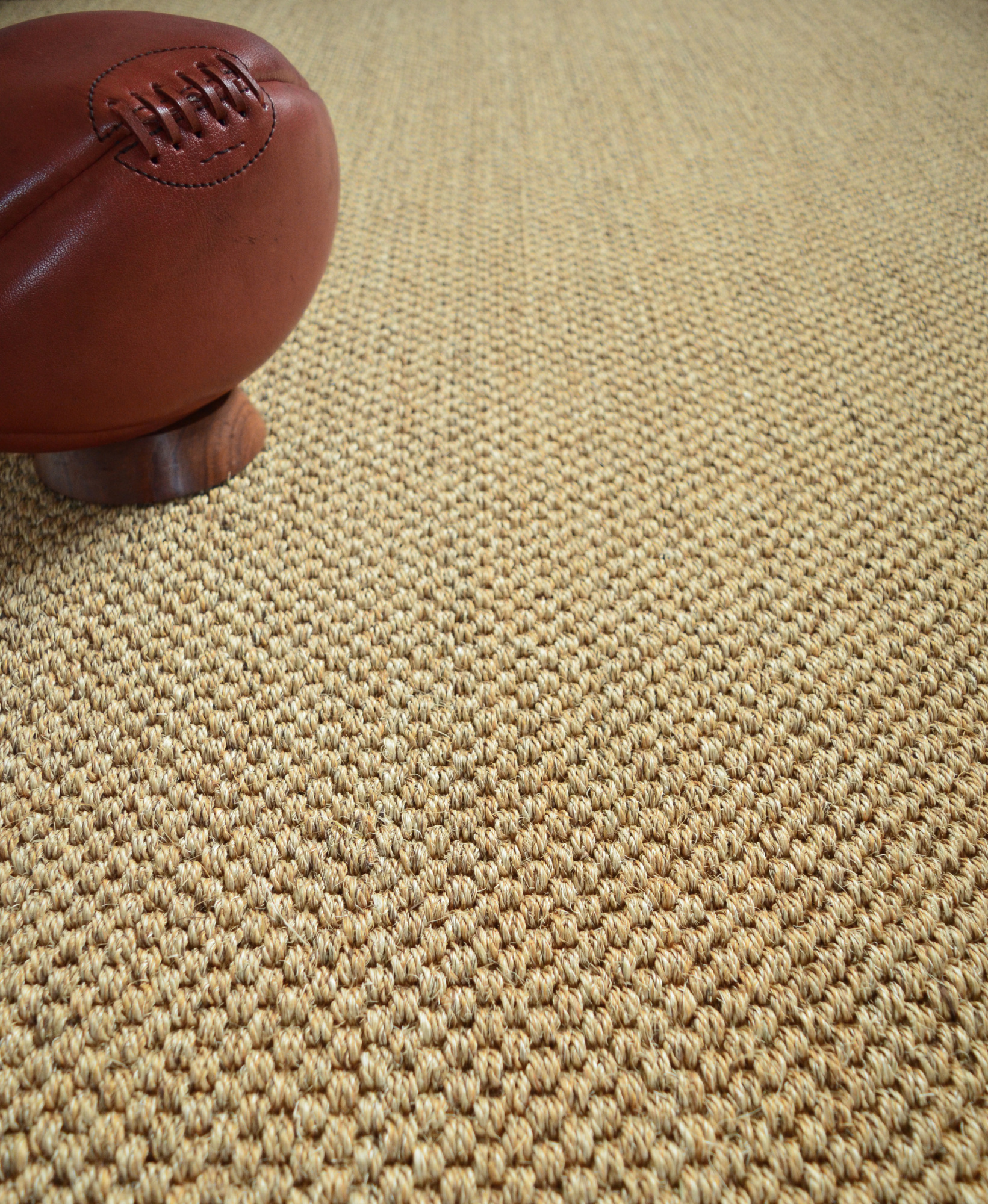 Sol Sisal - Muse - Malt détail matière avec relief épais et accessoire déco brun