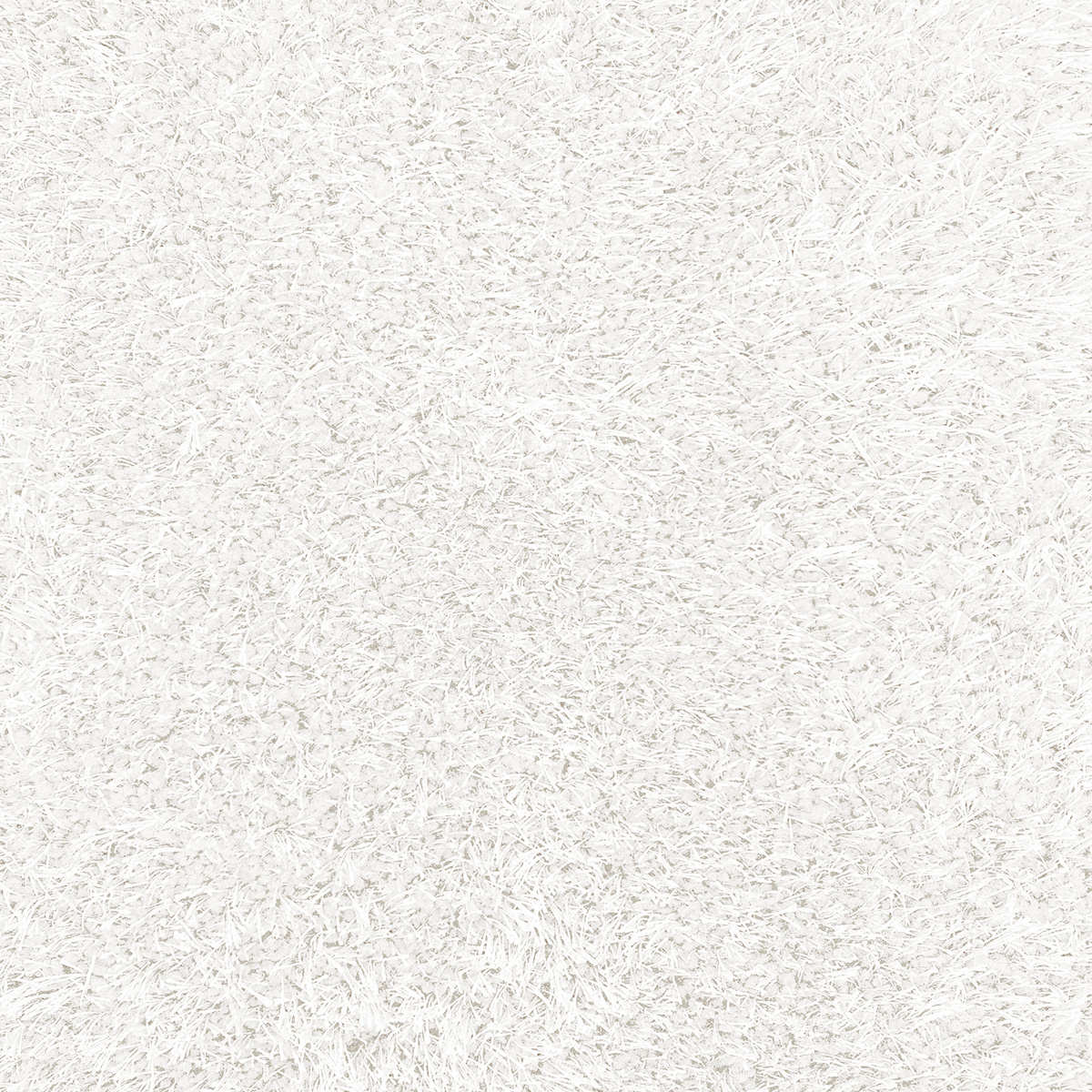 Zoom sur la matière de la moquette shaggy - Glossy FusionBac - Blanc polaire