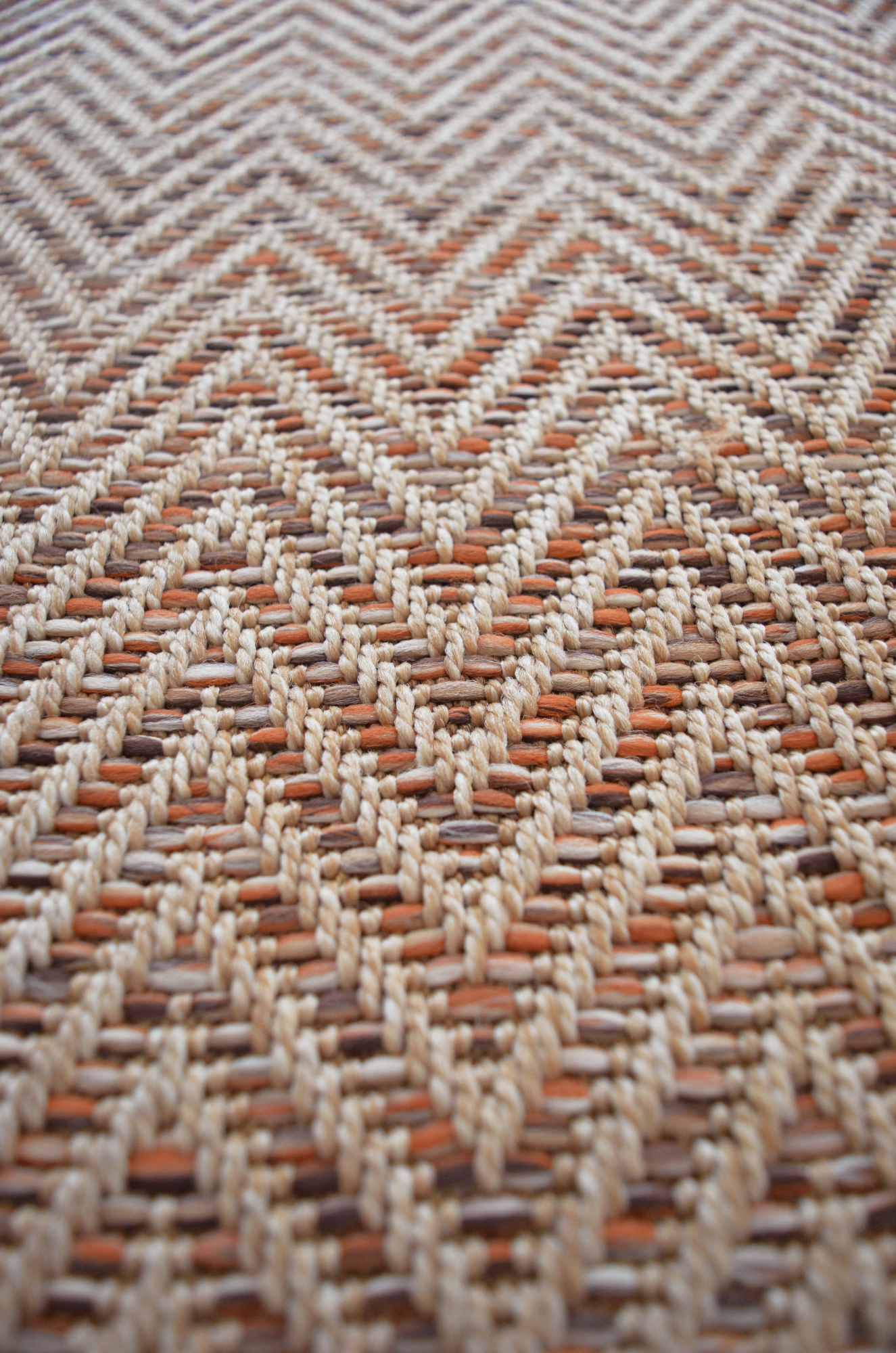 Moquette Tissé plat Swing - Orange biscuit - zoom