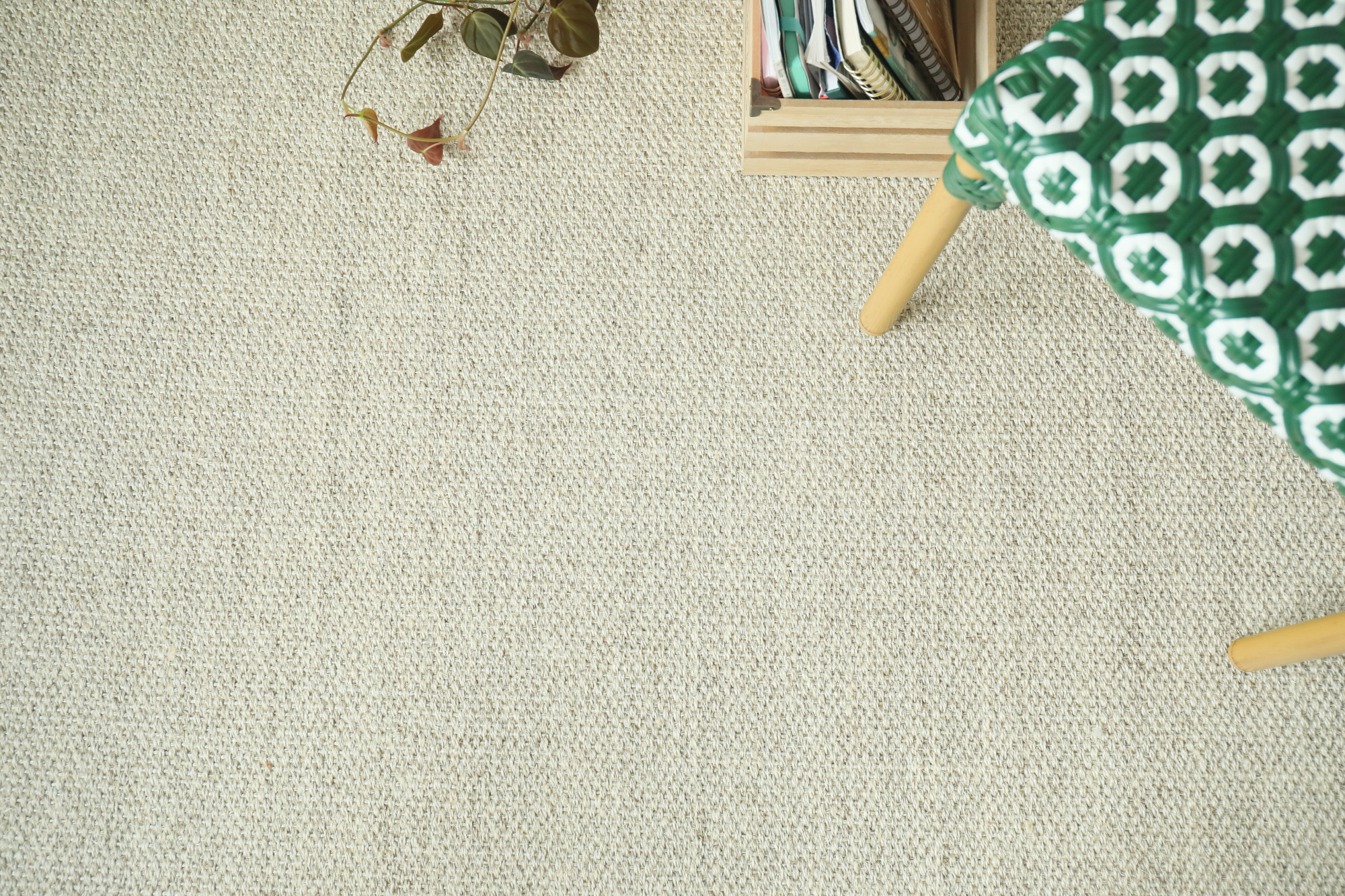 Sol Sisal Crafted Flocon d'avoine, texture raffinée pour décoration intérieure naturelle