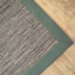 Tapis tiss plat Designer grey and brown - Ganse fibre de coton bleu de gris - coin