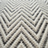 Tapis tiss plat Swing black and white - Ganse fibre de coton gris carbone - sans perspective