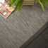 Tapis indoor outdoor tiss plat Designer grey and brown - Ganse expression gris organic - vue de haut