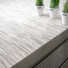 Tapis indoor outdoor tiss plat Designer black and white - Ganse expression gris organic - terrasse