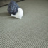Tapis sisal Minimal  gris mtallique - Ganse fibre de coton gris carbone - vue de prs