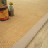 Tapis sisal Minimal camel dor - Ganse fibre de coton kraft - salon