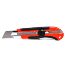 Cutter professionnel 25 mm livré avec une lame, poignée ergonomique bi-matière antidérapante