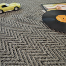 Moquette Tissé plat Swing - Black and Grey