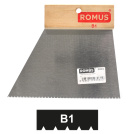 Spatule de solier B1 Romus pour encollage de moquette et revêtements en fibres végétales