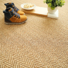 Sol Sisal Chevron - Jazz - Malt dans une ambiance familiale avec chaussures d'enfant et décoration naturelle