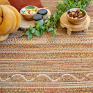 Sol tissé plat Salsa Épices, motifs géométriques chaleureux pour intérieur convivial