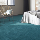Moquette douce Délicatesse - Bleu lagon fabriquée en France créant une ambiance fraîche et apaisante