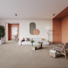 Moquette éco-conçue - Infini 17.5 - Lin naturel - Salon