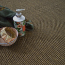 Sol Sisal - Minimal - Châtaigne grillée accompagné d’un flacon décoratif et d’un tissu vert