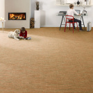 Tissé plat aspect naturel - Flow - Orange biscuit - salon