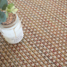 Tissé plat aspect naturel - Backstage Multicolor - Épices révélant son tissage damier coloré et son esprit chaleureux
