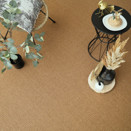 Revêtement de sol sisal Loop Havane au relief généreux dans une ambiance déco authentique