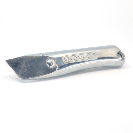 Cutter Romus en aluminium poli, outil de coupe robuste pour moquette, PVC et sols souples