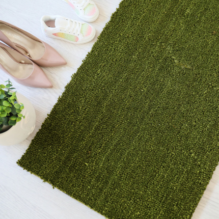 Paillasson Tapis brosse Coco Vert Pomme 23mm pour une entrée
