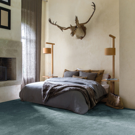 Moquette - Lovely - Bleu orage - chambre