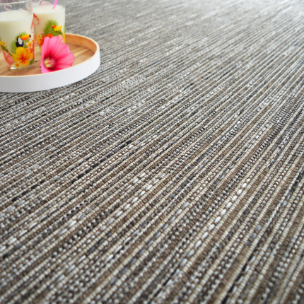 Tissé plat aspect naturel Designer grey and brown