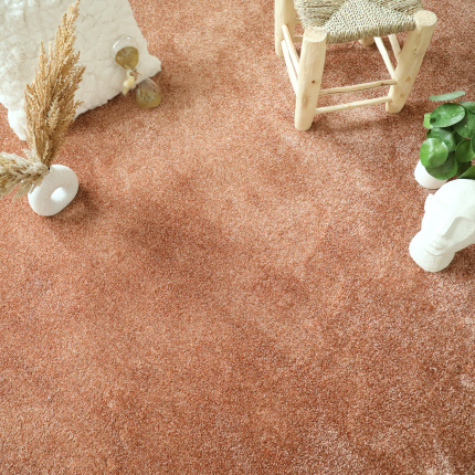 Moquette moelleuse Émotion couleur Terracotta