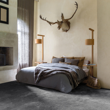 Moquette - Lovely - Gris profond - chambre