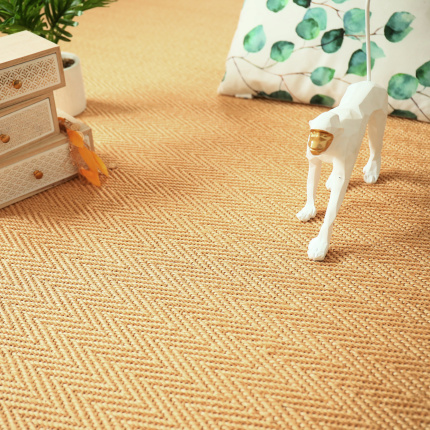 Sol Sisal Chevron - Jazz - Camel doré sublimé par ses nuances dorées et son élégant motif chevron