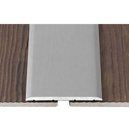Barre de seuil de porte Romus adhésif 100 cm Alu incolore Extra plat pour jonction discrète entre deux sols
