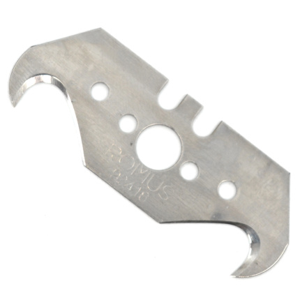 Lame croche pour araseur ou couteau aluminium Romus, boîte de 10 lames de rechange