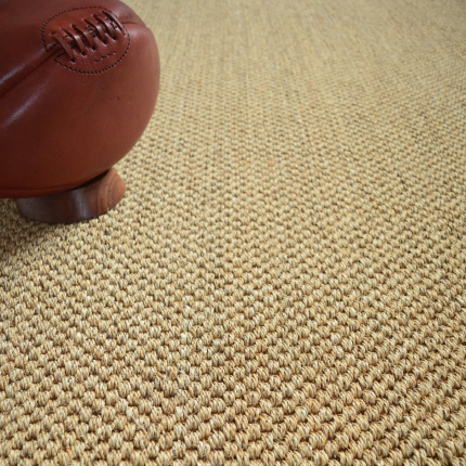 Sol Sisal - Muse - Malt détail matière avec relief épais et accessoire déco brun