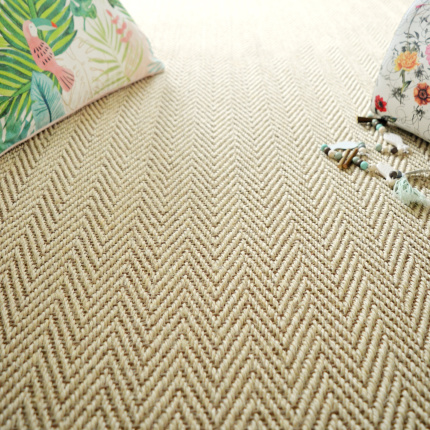 Sol Sisal Chevron - Héritage - Dune avec teintes douces et accessoires déco inspirés de la nature