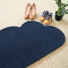Tapis d'entrée déco Nuage - Fibre de Coco 17mm - Bleu, paillasson décoratif associé aux chaussures de la famille